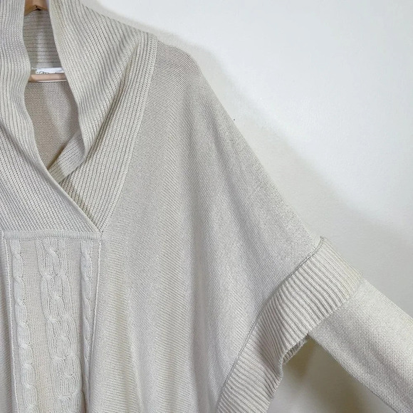 RD STYLE PONCHO OVERSIZED SWEATER IN CREAM COLOR - Picture 5 of 15